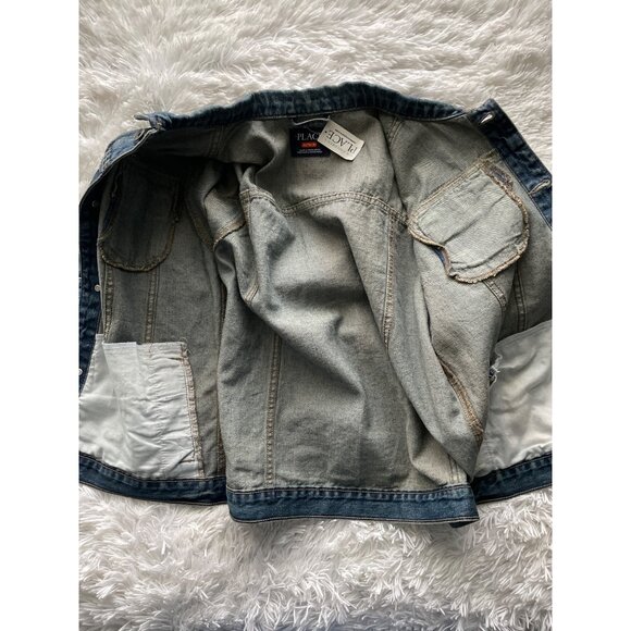 THE CHILDREN'S PLACE Kids Denim Jacket Classic Button-Up 100% Cotton Blue Size 1 - Picture 7 of 7